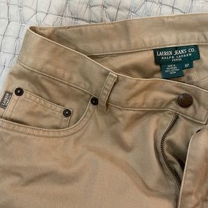 Lauren Jeans Co Cotton Petite Khakis pants